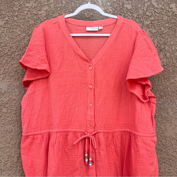 Belle by Kim Gravel Pink Textured Dress XL Resortwear - Picture 3 of 14